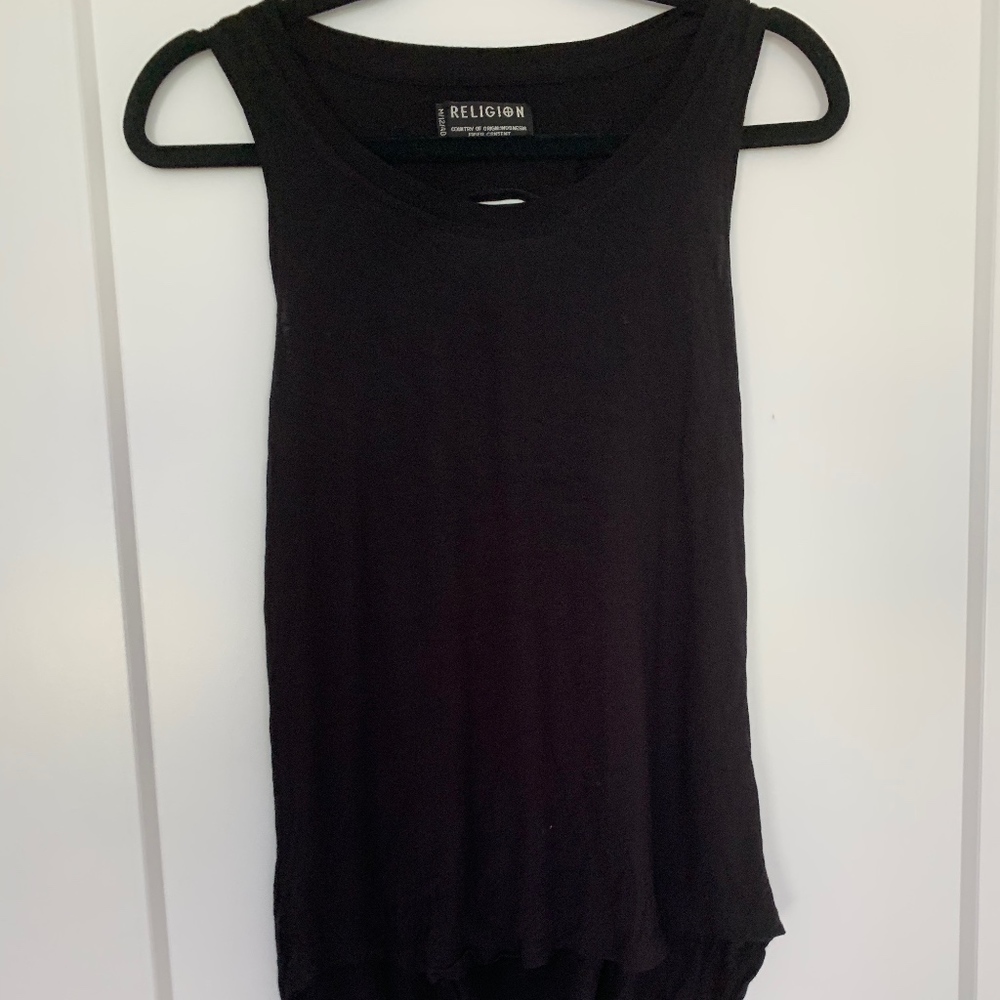 Religion Scoop Open Back Tee